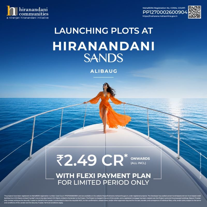 Hiranandani Sands Alibaug Premium Plotted Development near Mumbai with sea-facing plots