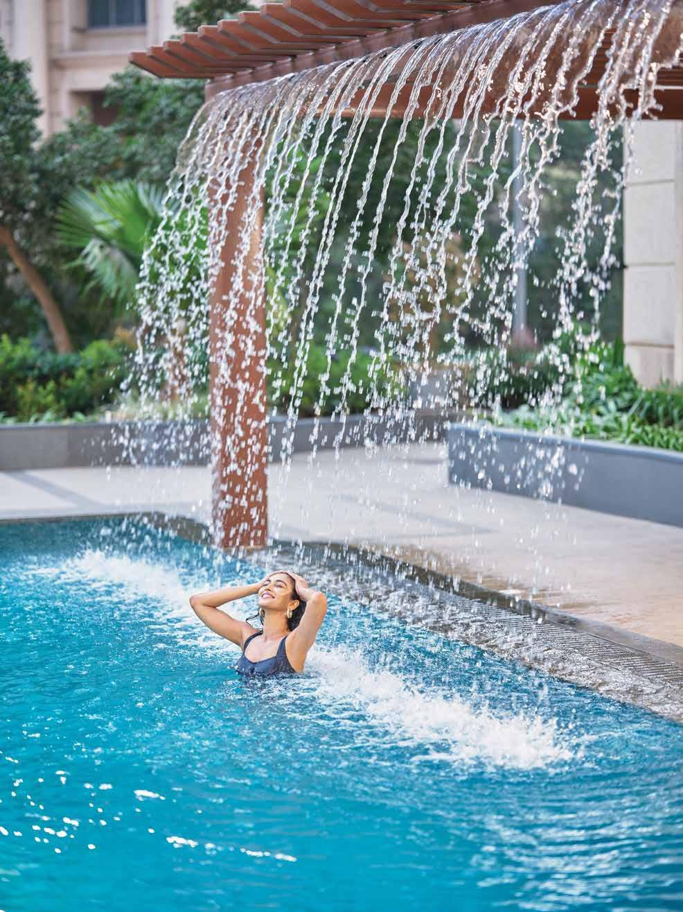 Hiranandani Maitri Park low-density podium level with landscaped gardens and open spaces